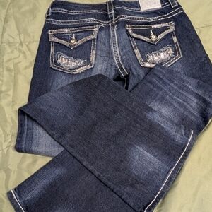 Maurices Dark Blue Boot Cut Jeans
